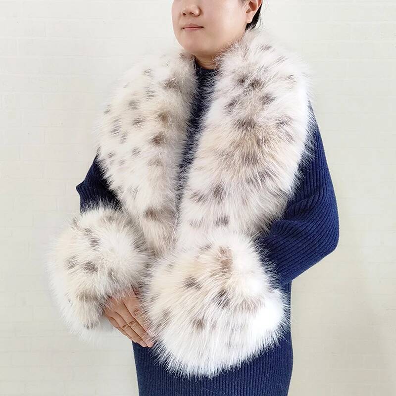 Large Women Faux Fox Fur Scarf - đánh giá và giá Shawl Wrap Winter