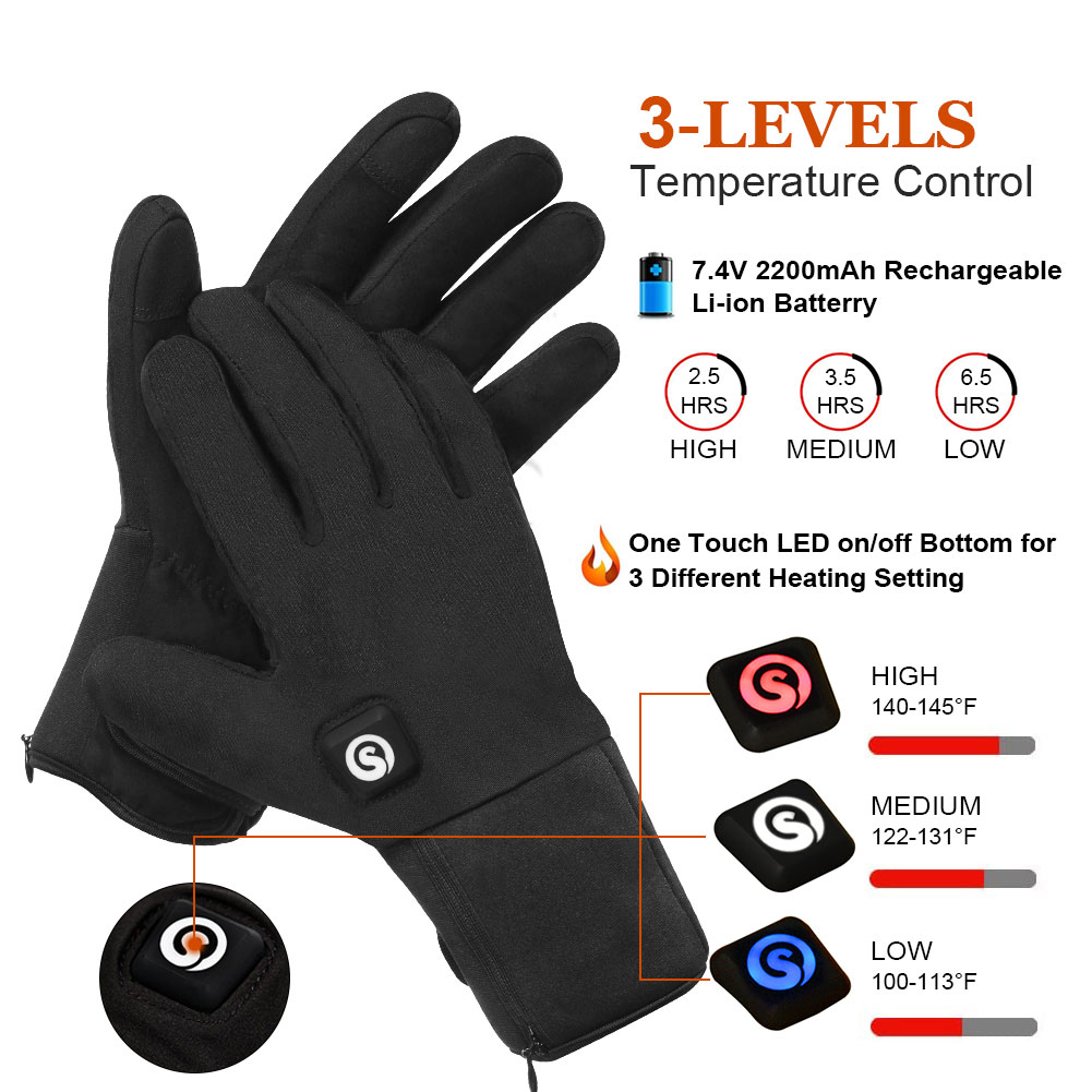 Winter Electric Heated Gloves  - đánh giá và giá Touch Screen Gloves