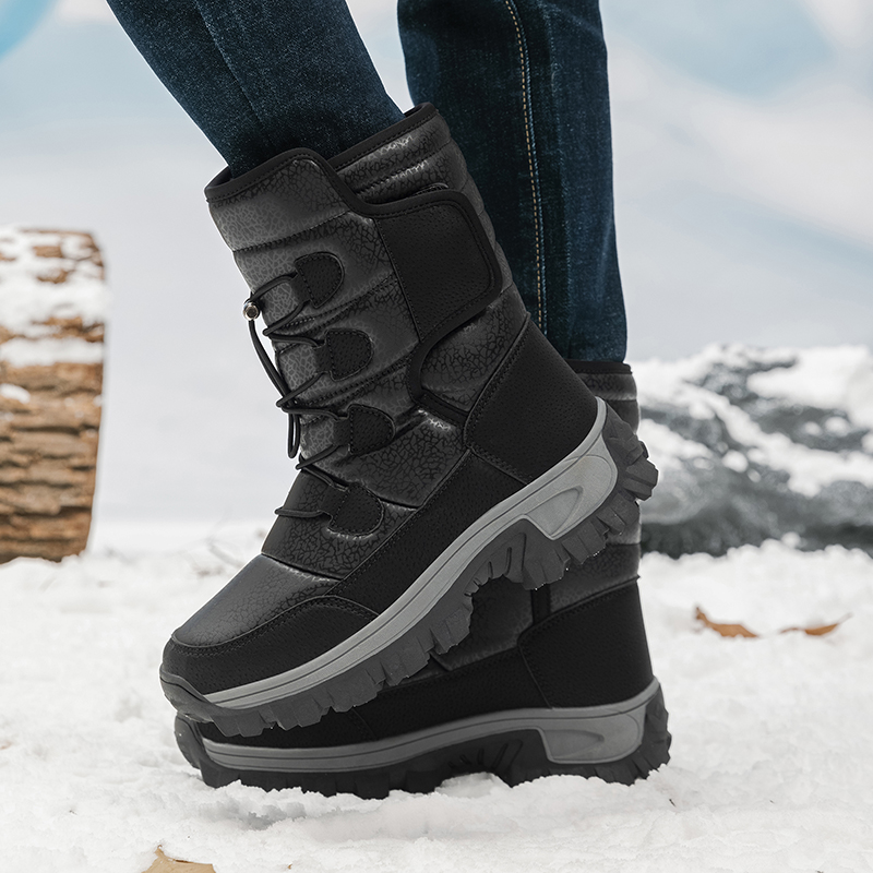 New Warm Men Plush Snow Boots  - đánh giá và giá Waterproof Winter Boot