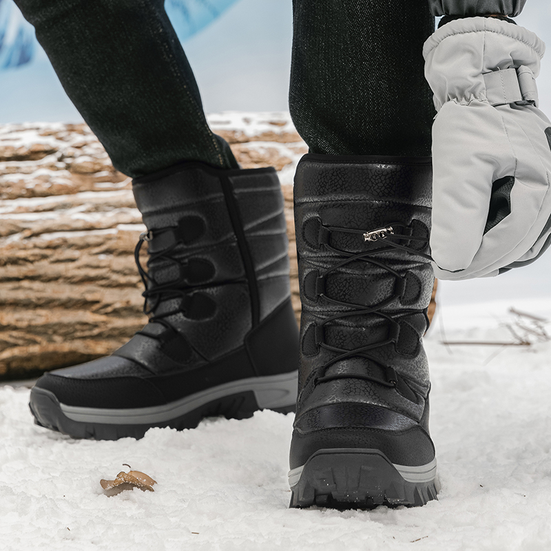 New Warm Men Plush Snow Boots  - đánh giá và giá Waterproof Winter Boot